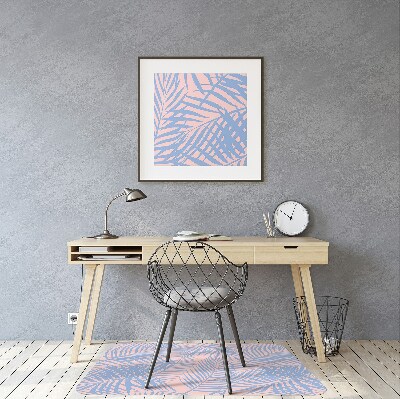 Tapis pour chaise de bureau Feuilles de palmier