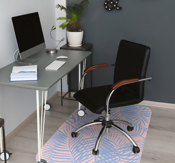 Tapis pour chaise de bureau Feuilles de palmier
