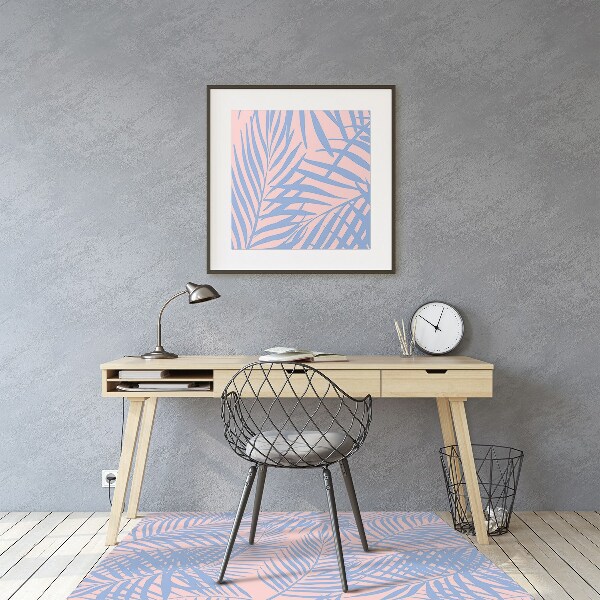 Tapis pour chaise de bureau Feuilles de palmier