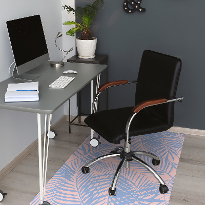 Tapis pour chaise de bureau Feuilles de palmier