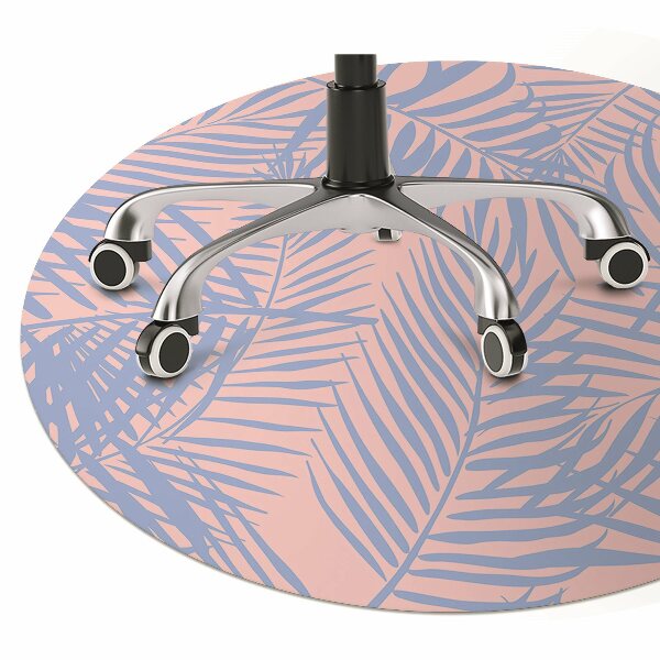 Tapis pour chaise de bureau Feuilles de palmier