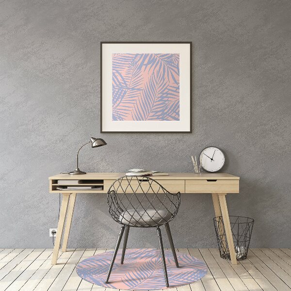 Tapis pour chaise de bureau Feuilles de palmier