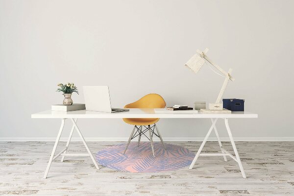 Tapis pour chaise de bureau Feuilles de palmier