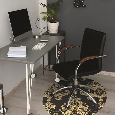 Tapis pour chaise de bureau Ornement doré