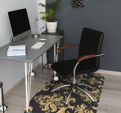 Tapis pour chaise de bureau Ornement doré