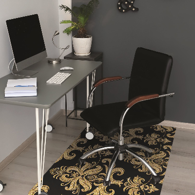 Tapis pour chaise de bureau Ornement doré