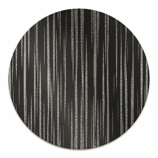 Tapis pour chaise de bureau Conception noire