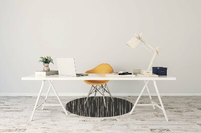 Tapis pour chaise de bureau Conception noire