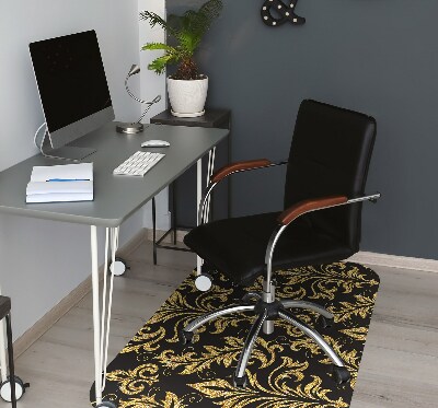 Tapis pour chaise de bureau Ornement doré