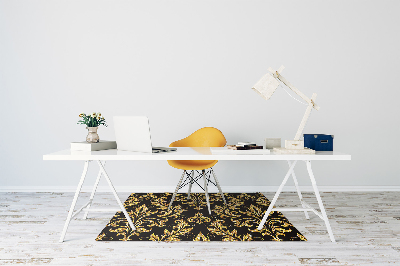 Tapis pour chaise de bureau Ornement doré