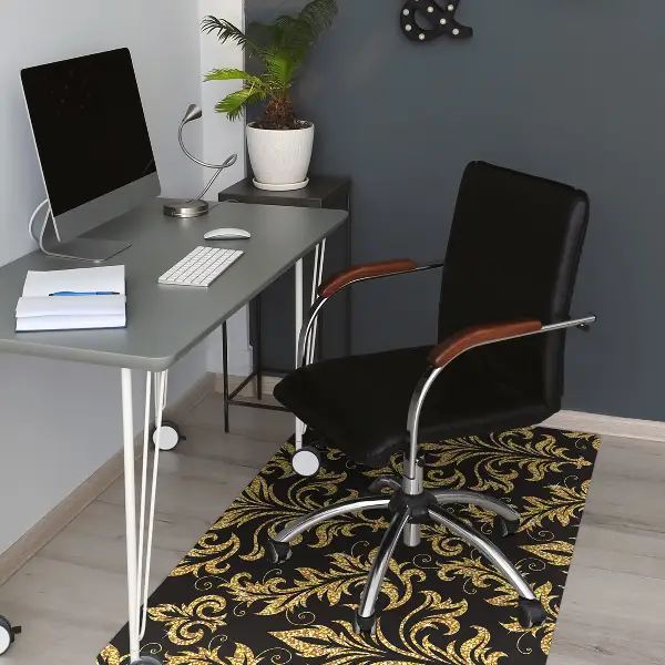 Tapis pour chaise de bureau Ornement doré