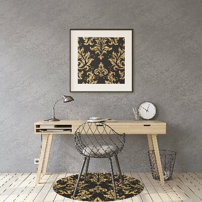 Tapis pour chaise de bureau Ornement doré