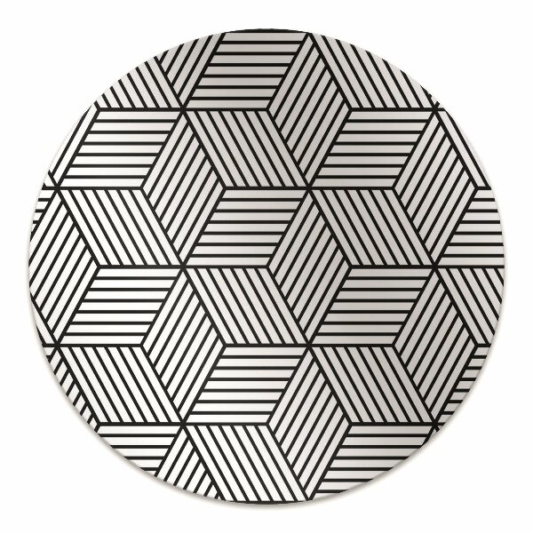 Tapis protection sol Cubes géométriques