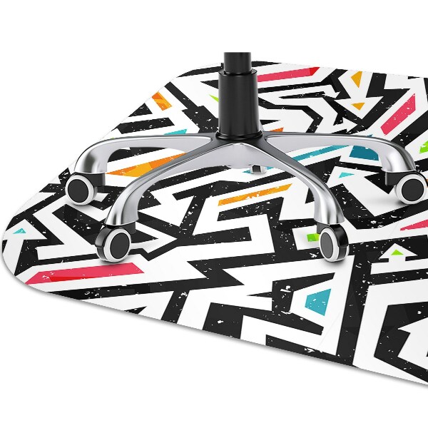 Tapis de chaise de bureau Graffiti