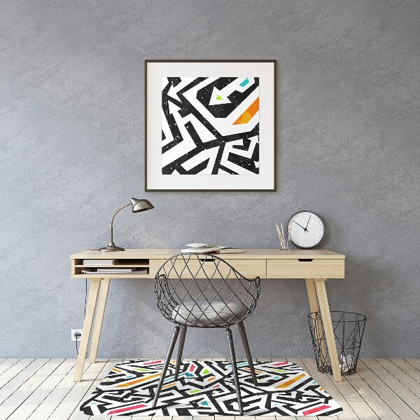 Tapis de chaise de bureau Graffiti