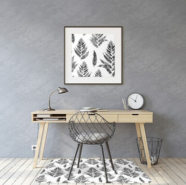 Tapis pour chaise de bureau Feuilles de fougère