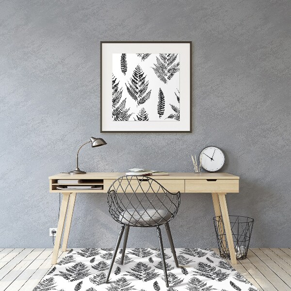 Tapis pour chaise de bureau Feuilles de fougère