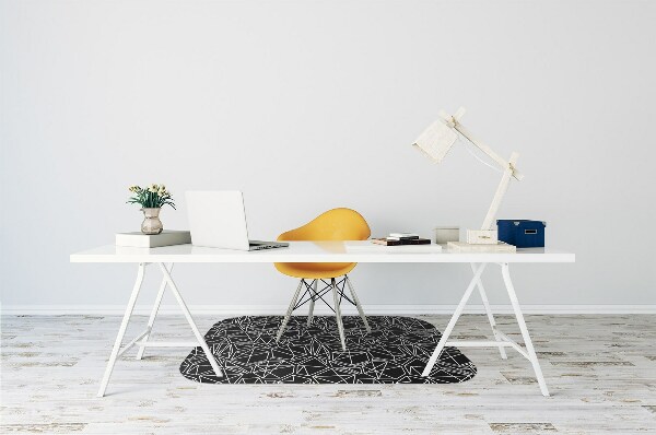 Tapis fauteuil bureau Formes géométriques