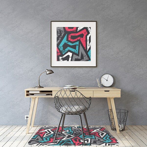 Tapis de chaise de bureau Graffiti