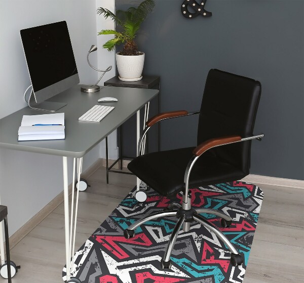 Tapis de chaise de bureau Graffiti