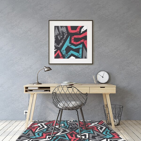 Tapis de chaise de bureau Graffiti