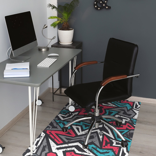 Tapis de chaise de bureau Graffiti