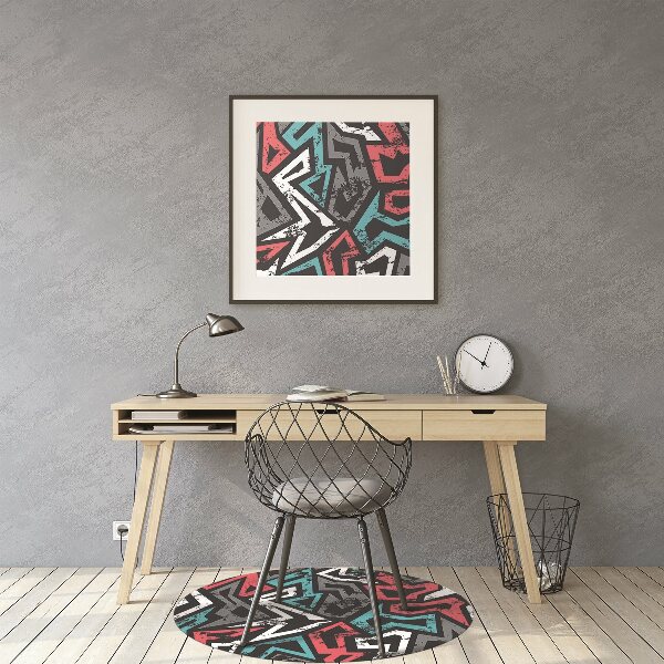 Tapis de chaise de bureau Graffiti