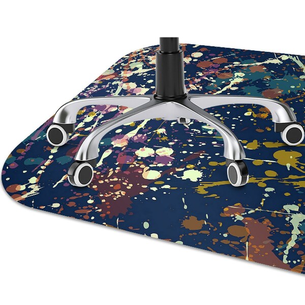 Tapis pour chaise de bureau Spots aquarelles