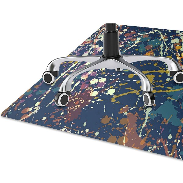 Tapis pour chaise de bureau Spots aquarelles
