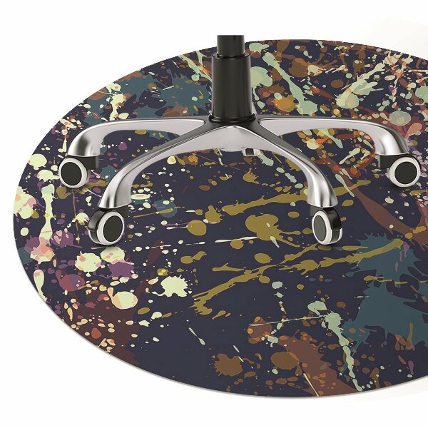 Tapis pour chaise de bureau Spots aquarelles