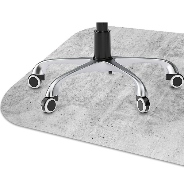 Tapis bureau Béton gris