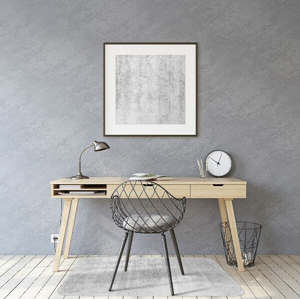 Tapis bureau Béton gris