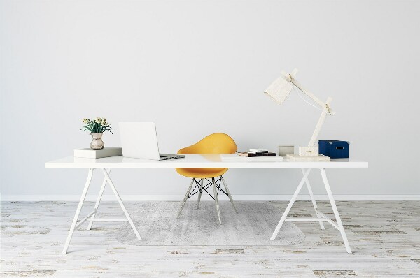 Tapis bureau Béton gris