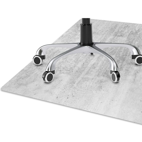 Tapis bureau Béton gris