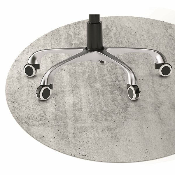 Tapis bureau Béton gris