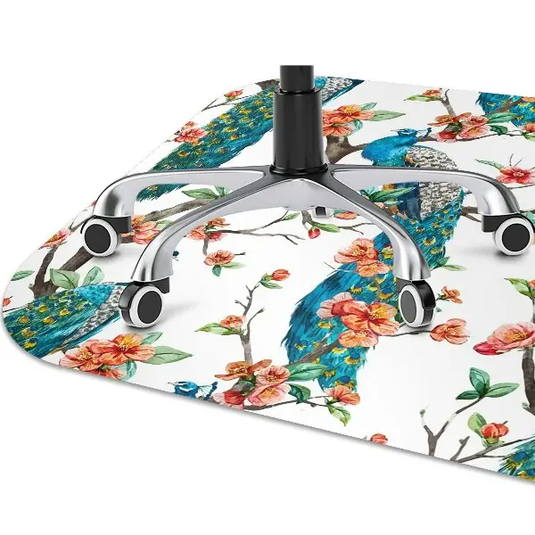 Tapis de chaise Paon coloré