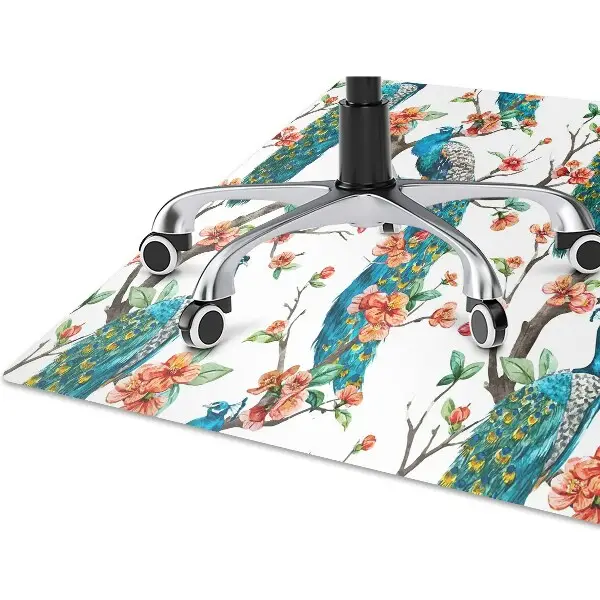 Tapis de chaise Paon coloré