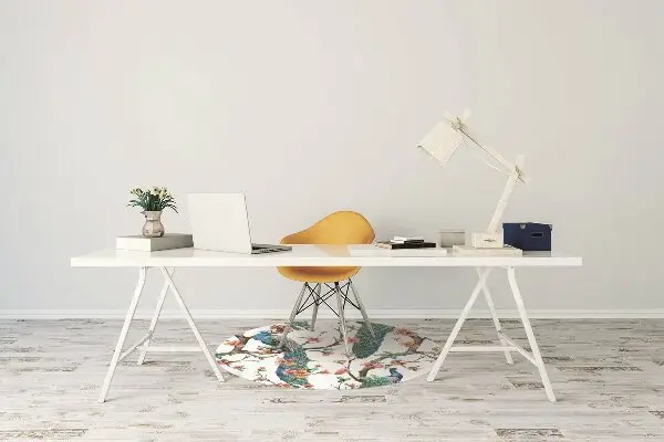 Tapis de chaise Paon coloré