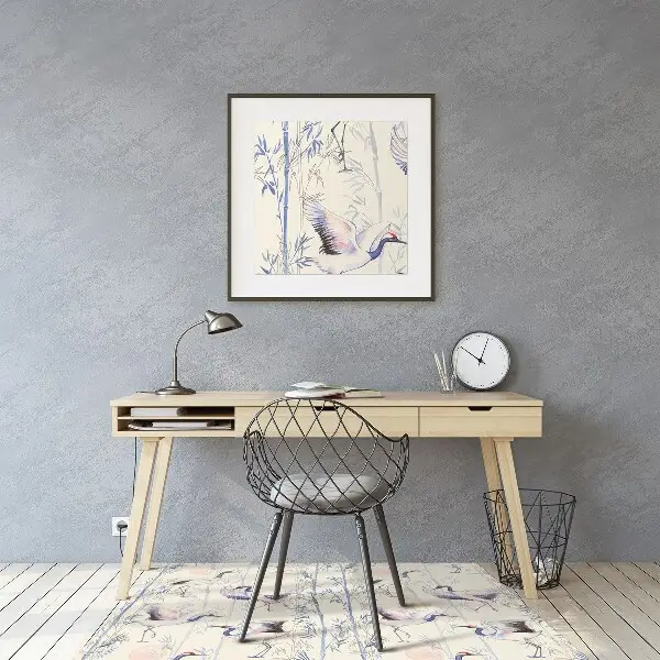 Tapis bureau Danse de grue