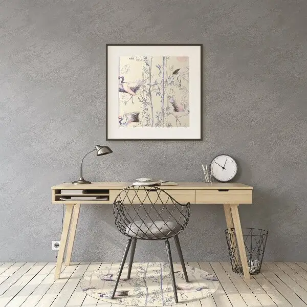 Tapis bureau Danse de grue