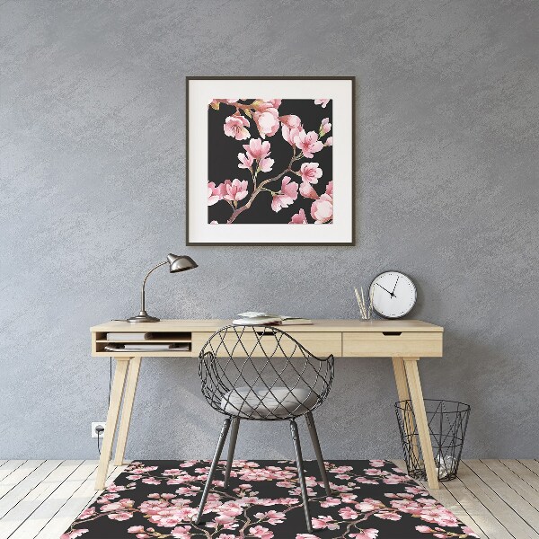 Tapis de chaise fleurs de cerisier