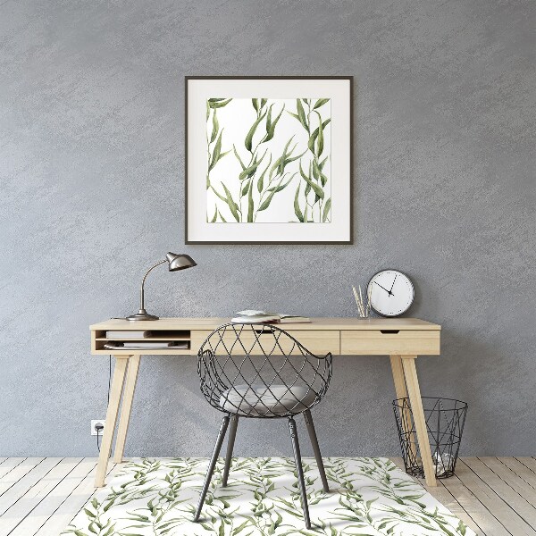 Tapis pour chaise de bureau Feuilles d'eucalyptus