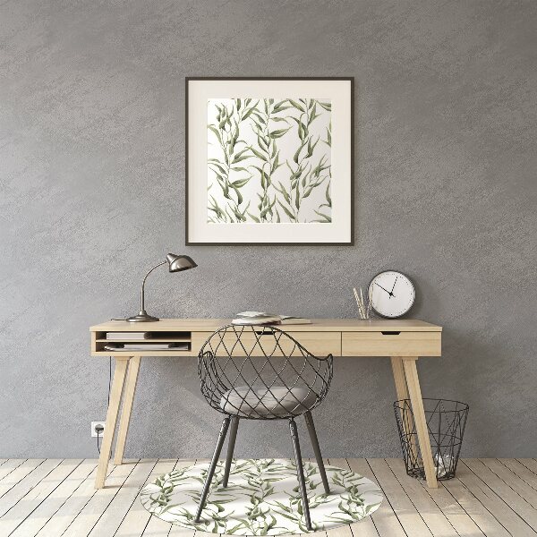 Tapis pour chaise de bureau Feuilles d'eucalyptus
