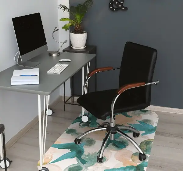 Tapis pour chaise de bureau Oiseaux peints