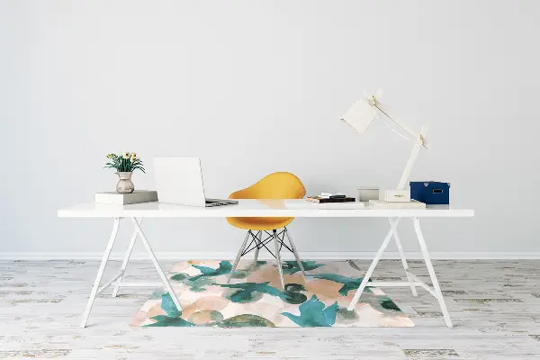 Tapis pour chaise de bureau Oiseaux peints