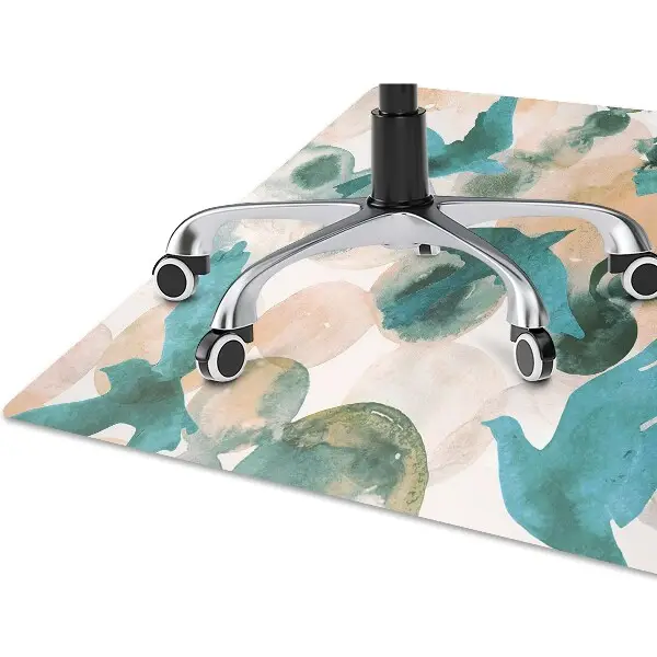 Tapis pour chaise de bureau Oiseaux peints