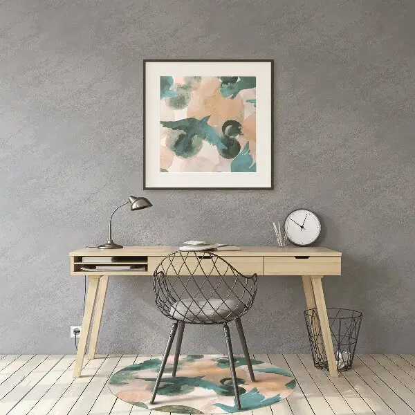 Tapis pour chaise de bureau Oiseaux peints