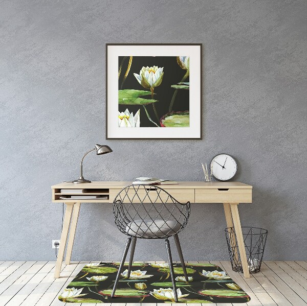 Tapis bureau Fleurs de lotus