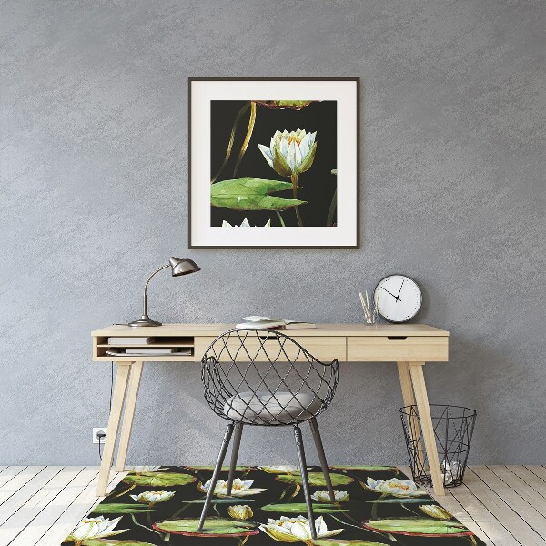 Tapis bureau Fleurs de lotus