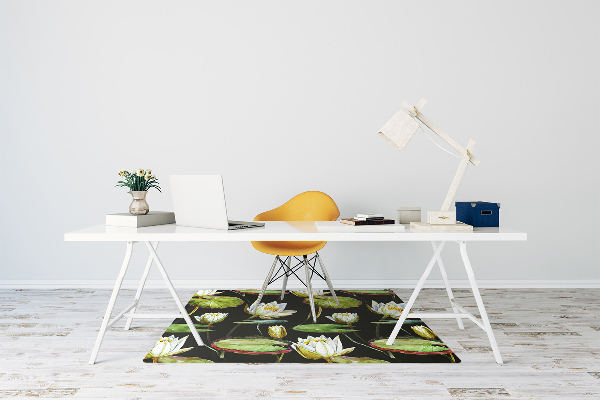 Tapis bureau Fleurs de lotus